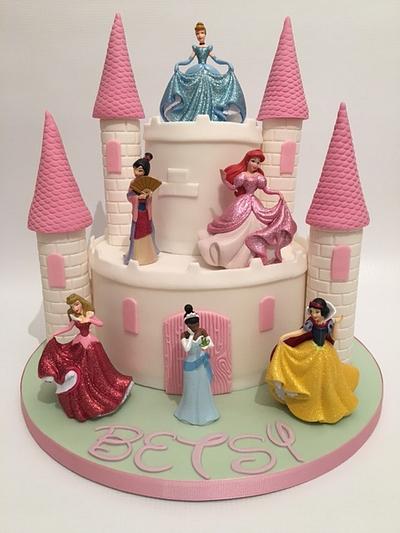Disney princess castle cake - Cake by Amanda sargant