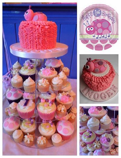 Imogens 1st Birthday Cupcake Tower - Cake by Cupcakecreations