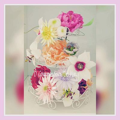 wafer paper flowers - Cake by Ô gourmandises de Mary