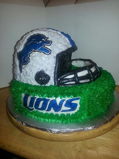 Detroit Lions Cake - Cake by Laurie