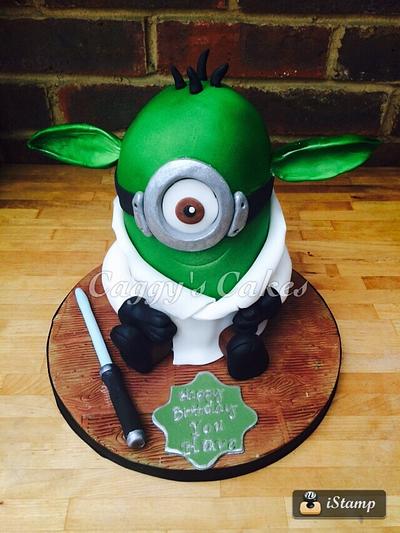 Yoda Minion - Cake by Caggy