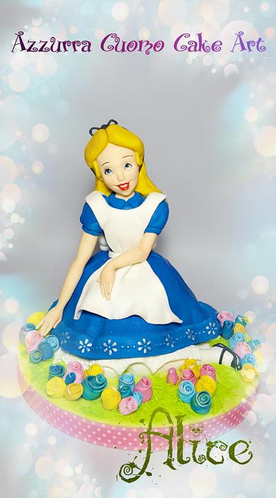 "Alice in Wonderland" cake topper - Cake by Azzurra Cuomo Cake Art
