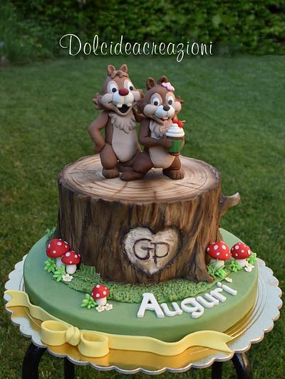 Scoiattoli innamorati - Loving squirrels - Cake by Dolcidea creazioni