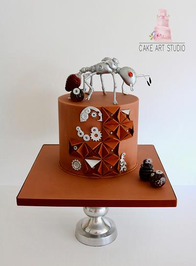 silver ant Steampunk Collaboration  - Cake by Cake Art Studio 