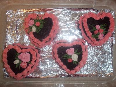 Mothers Day Mini Hearts - Cake by cakes by khandra