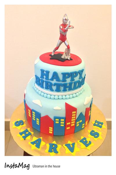 Ultraman in the house - Cake by Samm