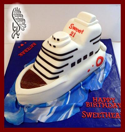Boat  cake - Cake by Dina