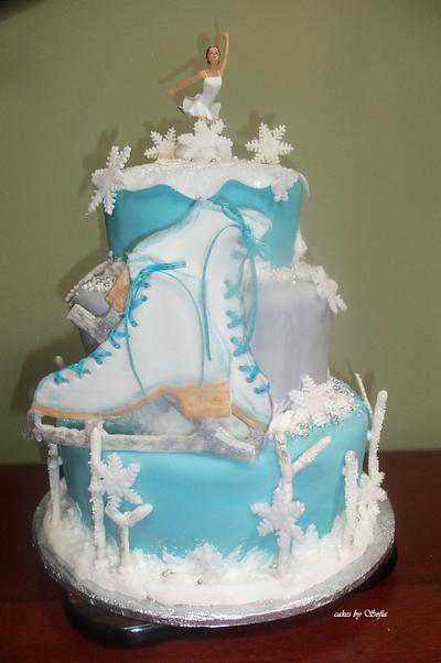 ice skating cake - Cake by Sugar My World
