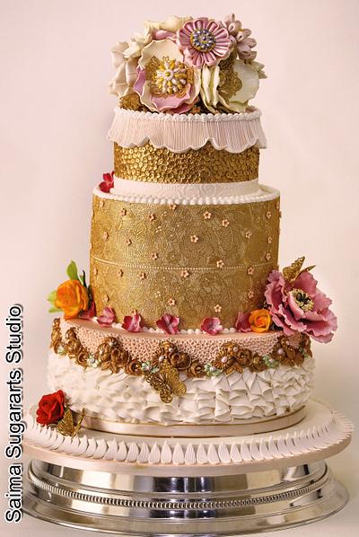 Gold Blush - Cake by SAIMA HEBEL