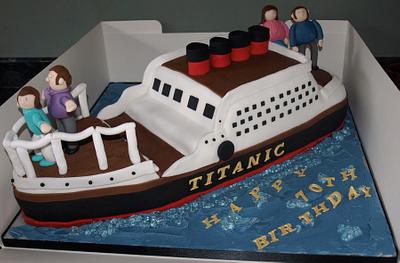 My attempt at the Titanic - Cake by Deb-beesdelights