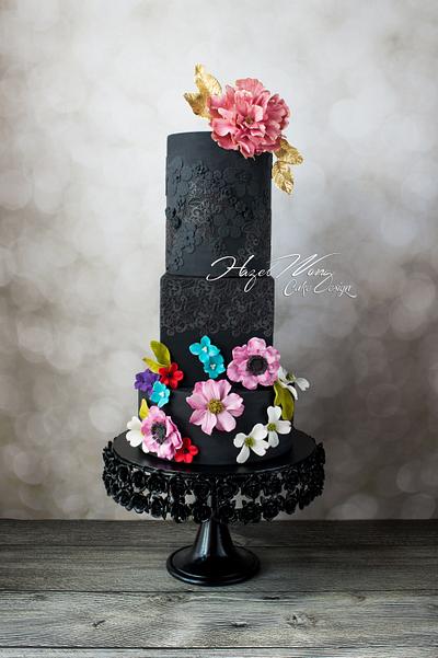 "Lady in Black" Zuhair Murad Fashion Inspired Cake Collaboration - Cake by Hazel Wong Cake Design