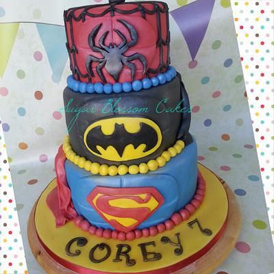 Superheroes cake - Cake by Lauren Smith