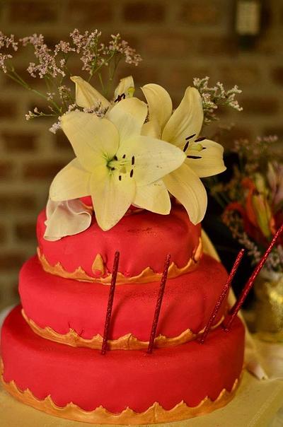 Red princess cake - Cake by Miss Dolce Cakes