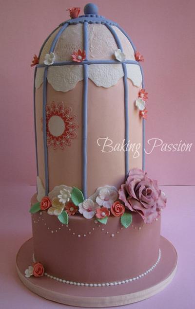 A Birdcage for Eleni - Cake by BakingPassion
