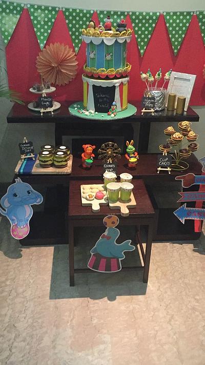 PDCA Collaboration Carnival Dessert Table - Cake by FlourDust 
