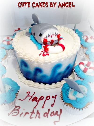 Shark Cake - Cake by CuteCakesbyAngel