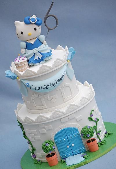 Hello Kitty Castle - Cake by Lesley Wright
