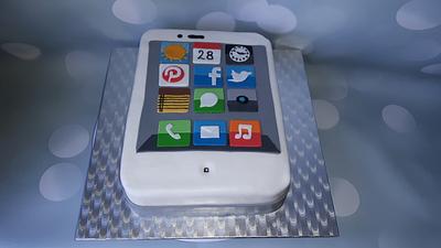 I Phone cake. - Cake by Pluympjescake