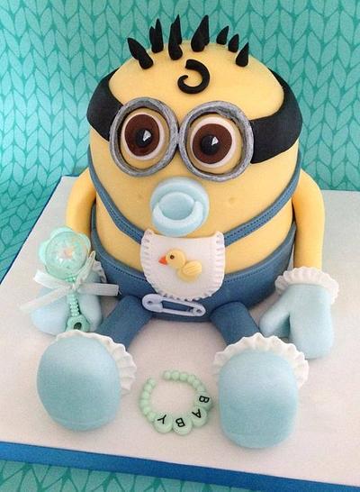 Baby Minion - Cake by Lesley Southam
