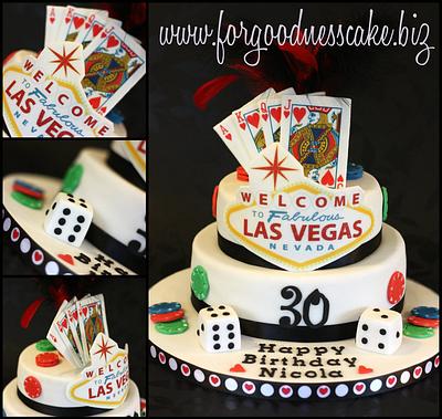 Vegas themed cake - Cake by Forgoodnesscake