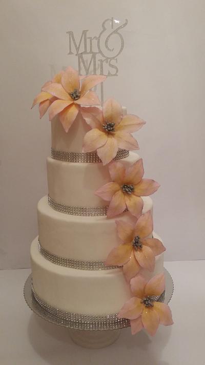 Flower wedding cake - Cake by Zerina