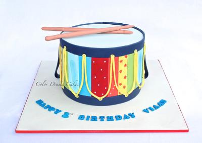 Drum cake - Cake by Color Drama Cakes