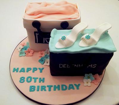 80th Birthday cake - Cake by Sarah Poole