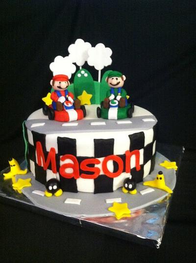 Mario Kart Birthday Cake - Cake by Christy McClure