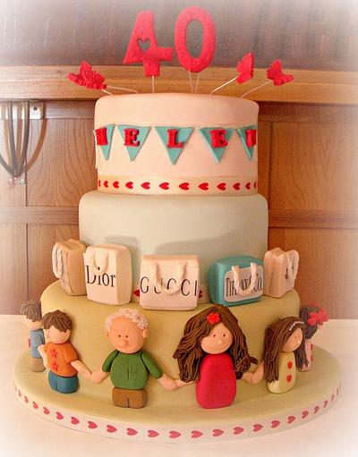 A cake full of love. - Cake by Beside The Seaside Cupcakes