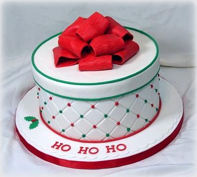 Christmas Bow Cake - Cake by Sharon Zambito
