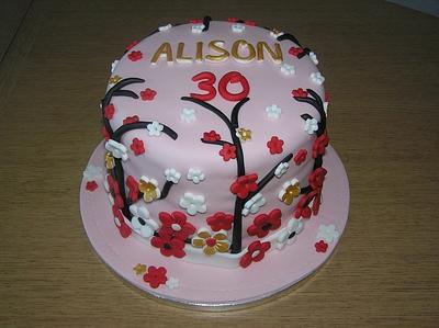 Flower Tree Cake  - Cake by Barbora Cakes