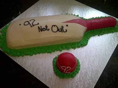 Cricket Bat - Cake by twiseasnice