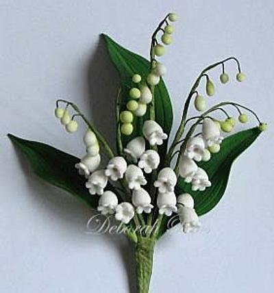 Lily of the valley gumpaste arrangement - Cake by Sugared Inspirations by Debbie