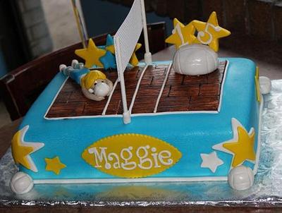 Volley Ball Birthday Cake - Cake by Teresa Markarian