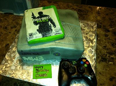 MW3 Xbox 360 w/ controller - Cake by TastyMemoriesCakes