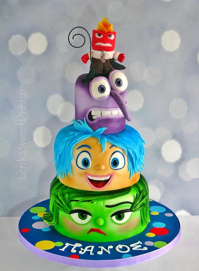 Inside Out birthday cake.  - Cake by LenkaSweetDreams