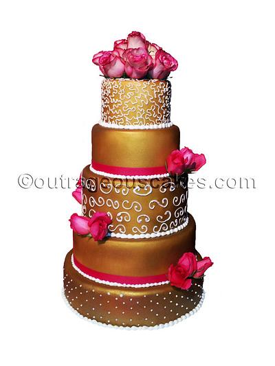 wedding cake - Cake by  Outrageous Cakes Tampa Bakery