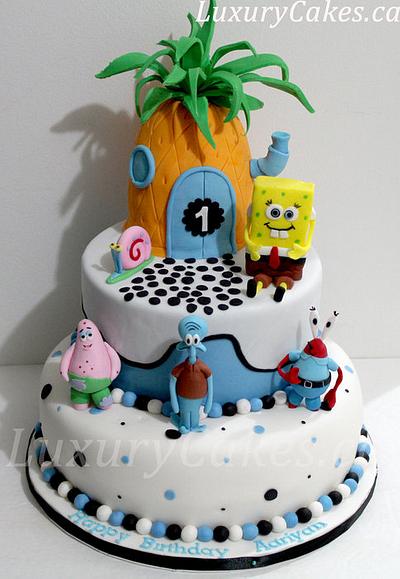 Sponge bob cake  - Cake by Sobi Thiru