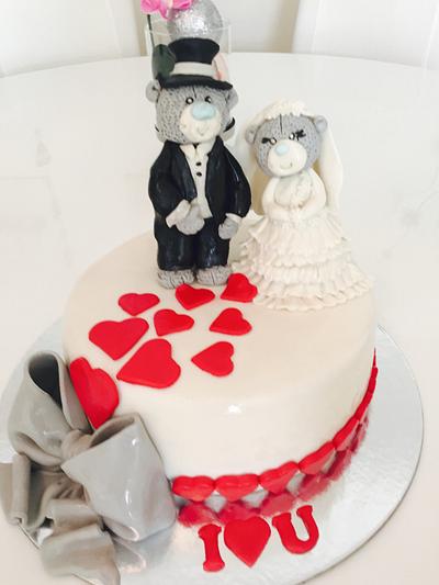 Silver wedding anniversary  - Cake by Malika