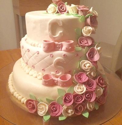 Rose cake - Cake by Assiléia Lucas. /  Sila's Cake 