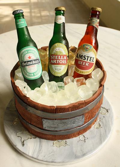 Beer Barrel Cake - Cake by Cakes By Samantha (Greece)