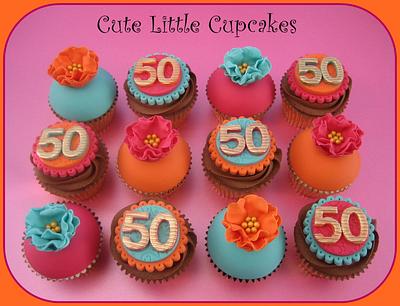 50th Birthday Cupcakes - Cake by Heidi Stone