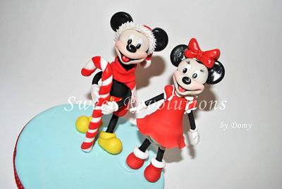 Christmas Minnie & Mickey - Cake by Domy