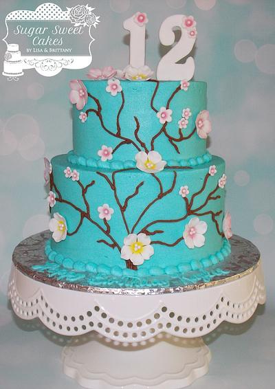 Cherry Blossoms - Cake by Sugar Sweet Cakes