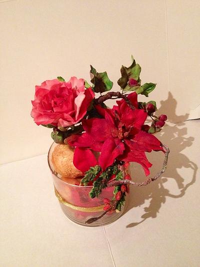Flowers and compositions from sugar paste, made last year)) - Cake by DinaDiana