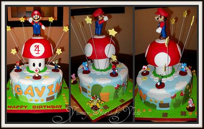 Mario Cake Collage! - Cake by YummyTreatsbyYane