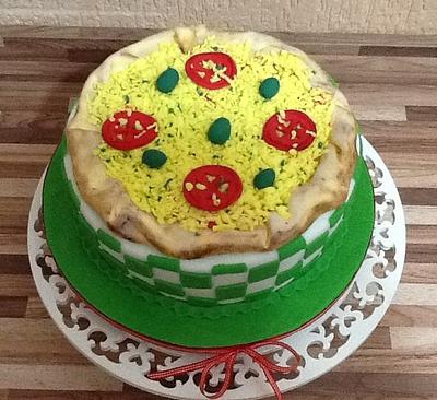 Pizza cake - Cake by claudia borges