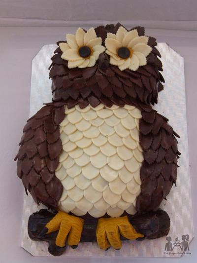 Chocolate owl cake - Cake by The Prague Cake Ladies