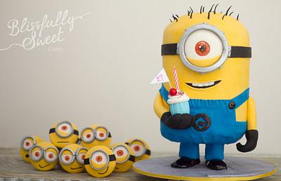 Tim the One-Eyed Minion & Minion Army Cake - Cake by Jacki Fanto