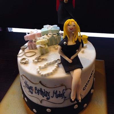 Birthday cake for a fashion designer - Cake by Cake Lounge 